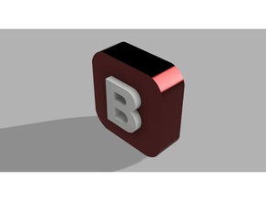 b emoji 3d-drucken 3d print model - Mito3D