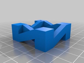 la cadena 2 de moda 3d llaveros 3d print model - Mito3D