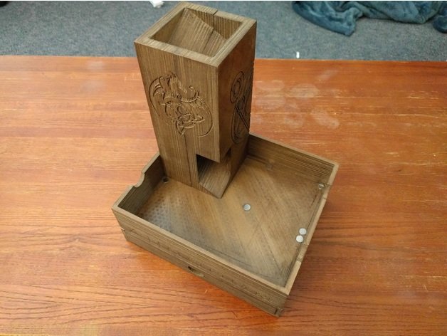 magnetico dadi scatola vassoio torre i di dialogo dnd 3D print model - Mito3D