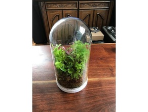 ikea pianta da terrario all'aperto e giardino caso cloche chiuso display cupola ecosistema fern di vetro verde barattolo il serbatoio 3d print model - Mito3D