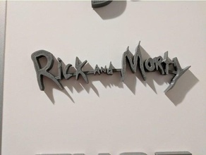 rick morty-logo Schilder & logos logo rick, morty 3d print model - Mito3D