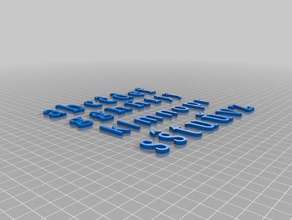 esperanto alfabeto learning language 3d print model - Mito3D