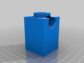 quadrilla mermer Harper kugelbahnen mavi parçası çalıştırın 3d baskı 3d print model - Mito3D