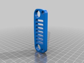 jk jeep grille keychain keychains wrangler 3d print model - Mito3D