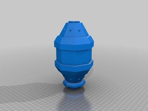 starfinder frag grenade sahne el bombası pathfinder scifi silah 3d print model - Mito3D