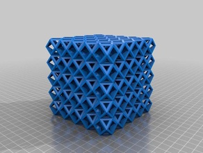 100 truncated cubes math art cube krisp3d 3d print model - Mito3D