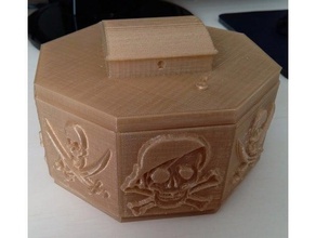pirate box decor boxes gift pirates 3d print model - Mito3D