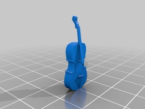 mini cello art 3d print model - Mito3D
