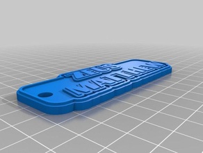 zeus Schlüsselanhänger kundengebundene 3d print model - Mito3D