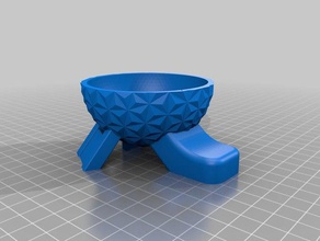 spaceship earth dish household 3d print model - Mito3D