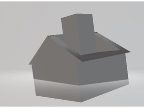 simple house 3d print ready printing person 3d print model - Mito3D