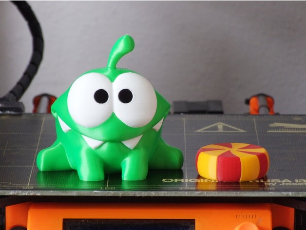 om nom + candy multi-material Kreaturen cut Seil dual-extrusion multi-Farbe multi-extrusion omnom 3D print model - Mito3D