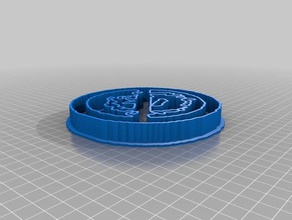 mi imagen personalizada basada en el cortador de la galleta cocina y comedor personalizado 3d print model - Mito3D