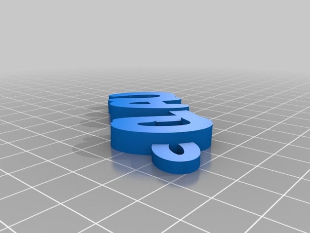 kelimeler Anahtarlık özelleştirilmiş 3D print model - Mito3D