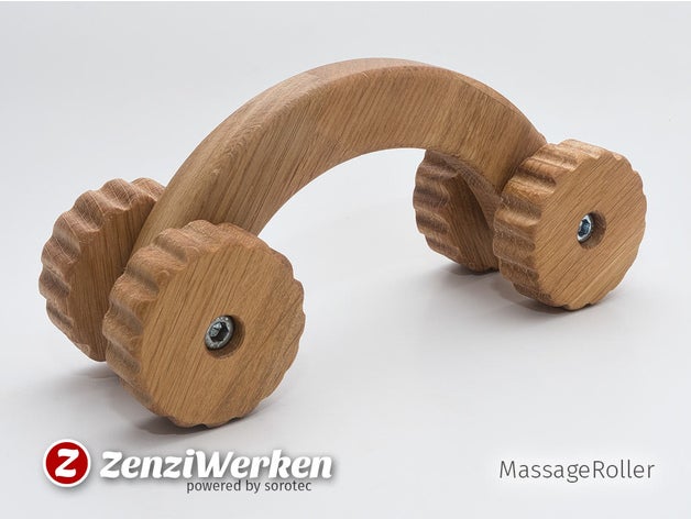 massageroller cnc household supplies router massage roller mpcnc stepcraft zenziwerken 3D print model - Mito3D
