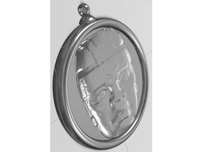 olmec-tête-pendentif bijoux médaillon pendentif 3d print model - Mito3D
