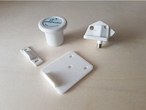 dreambaby magnetverschluss lang las piezas de repuesto el imán riegel 3d print model - Mito3D