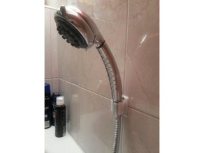 cabeza de ducha titular cuarto baño 3d print model - Mito3D