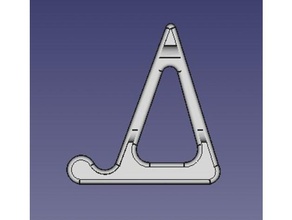 corto largo triángulo titular de soporte del libro tablet 3d print model - Mito3D