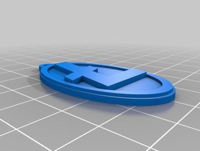 litecoin portachiavi ciondolo i bitcoin keychain 3d print model - Mito3D
