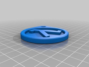 lambda-Schlüsselanhänger Schlüsselanhänger 3d print model - Mito3D