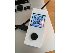 pi-zor bitcoin froid porte-monnaie les gadgets bitcoins trousseau de clés raspberry pi cas zéro 3d print model - Mito3D