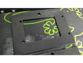 east3d gecko low-profile front panel screen bezel 3d printer parts 3d print model - Mito3D