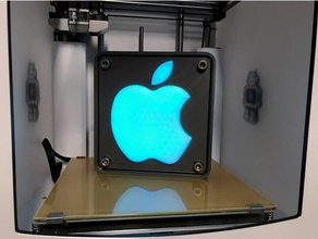 apple led logo di dialogo segni e loghi box 3d print model - Mito3D
