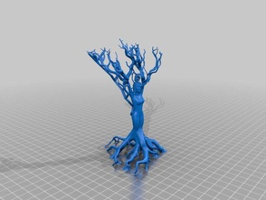 kadın ağacın en kolay v3 Bayan mücevher tutucu kız hayatını mutant organik meshmixer eğitim kökleri heykeller 3d print model - Mito3D