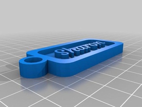 sharon etiket adı Anahtarlık özelleştirilmiş 3d print model - Mito3D