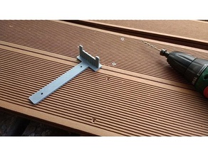 bohrschablone f r terassendielen gabarit de perçage des lames terrasse outils à main 3d print model - Mito3D