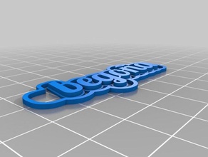 bego keychains customized 3d print model - Mito3D