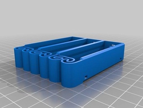 flexing battery holders - electronics customized 3d print model - Mito3D
