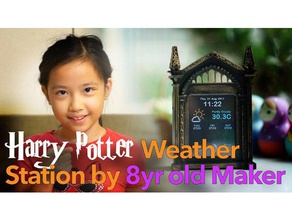 harry potter weather station - mirror erised remix adafruit harry potter weather station 3d print model - Mito3D