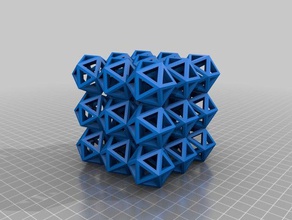 27 icosahedrons matemáticas art icosaedro krisp3d estructura 3d print model - Mito3D