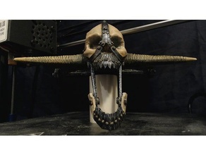 mad max hood ornament 2 15 deserto del cranio giochi il cappuccio madmax ornamento 3d print model - Mito3D
