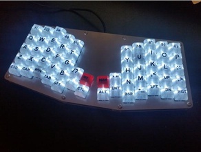 sa-estilo de conjunto claves ortholinear teclado w mx tallos la electrónica 3d print model - Mito3D