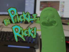 easy print high detail pickle rick models adult swim detailed highpoly morty picklerick 3d print model - Mito3D