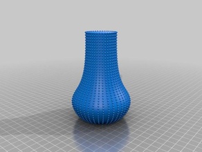 vase 800 texturierte Sphären Dekor krisp3d sphere textur 3d print model - Mito3D