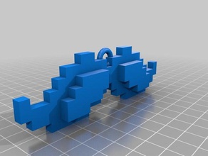 bigote clave de la cadena llaveros 3d print model - Mito3D