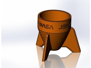 rocket-Tasse Container cup Rakete 3d print model - Mito3D