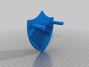longclaw game thrones wall mount props 3d print model - Mito3D