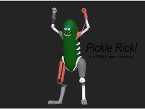 pickle rick models character movie picklerick replica rickandmorty morty sanchez scalemodel science 3d print model - Mito3D