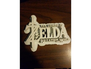 legend zelda breath wild logo signs & logos 3d print model - Mito3D