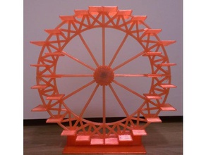 rueda de la fortuna plataformas 24cm diámetro 3d print model - Mito3D