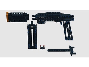pbp-0 Spielzeug & Spiele zurück lego Waffe Pistole ziehen 3d print model - Mito3D