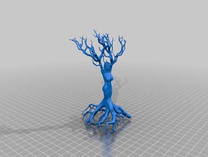 woman tree bigger assets sculptures sculpture 3d print model - Mito3D