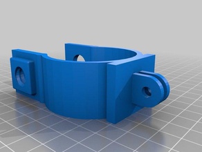 round clip mount revised 3d printing 3d print model - Mito3D