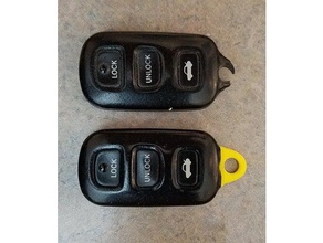 fob chave de correção peças substituição auto carro controle remoto key toyota 3d print model - Mito3D