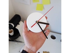 horloge murale abstraite édition ménage de l'horloge heure minutes mur regarder 3d print model - Mito3D